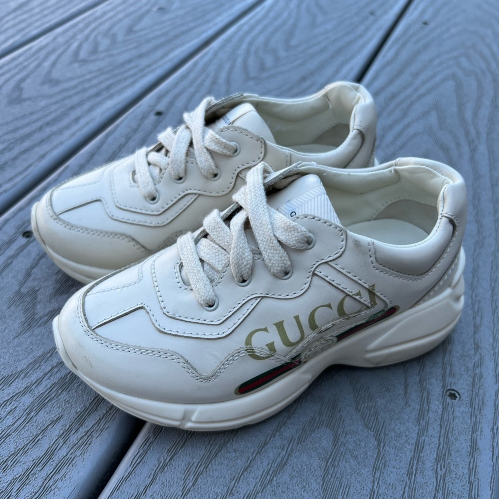 Kids Gucci GUC Rhyton sneakers sz 25